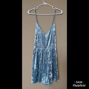 Velvet Cross Back Romper